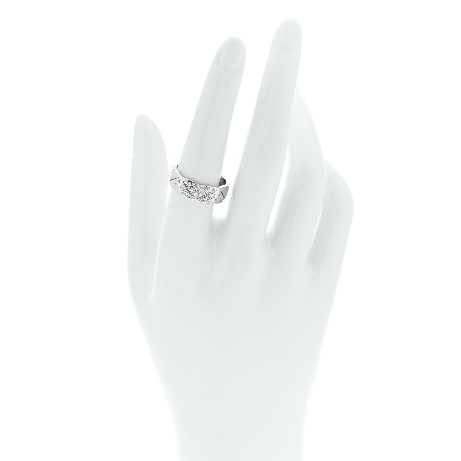 ドッゾペット 18K ホワイトゴールド ダイヤモンド スモール リング 56 7.75（カスタマイズ対応）