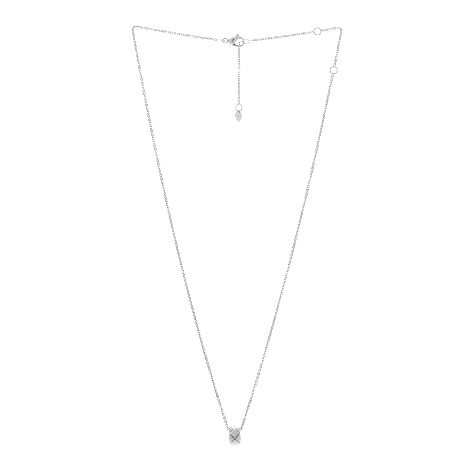 18K ホワイトゴールド ペンダント ネックレス（カスタマイズ対応）