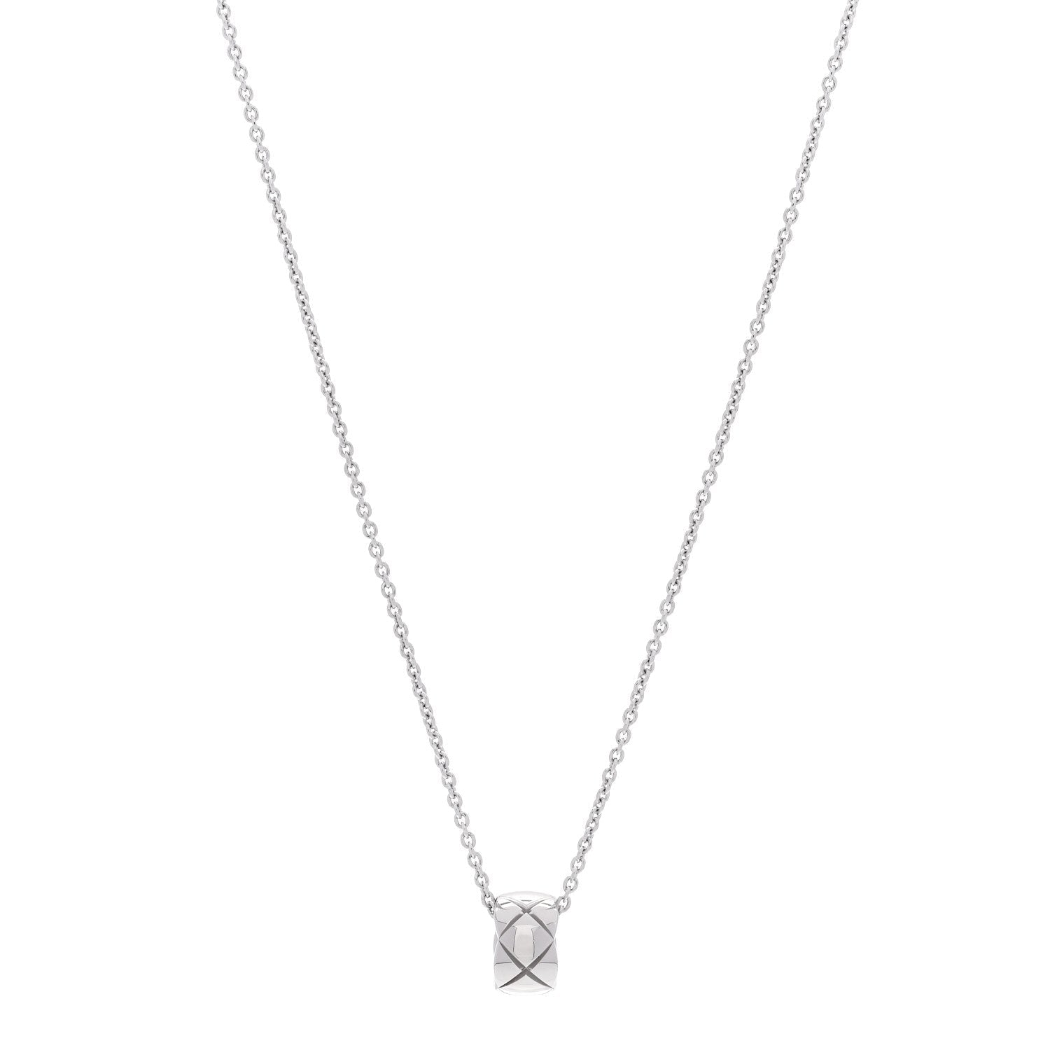 18K ホワイトゴールド ペンダント ネックレス（カスタマイズ対応）