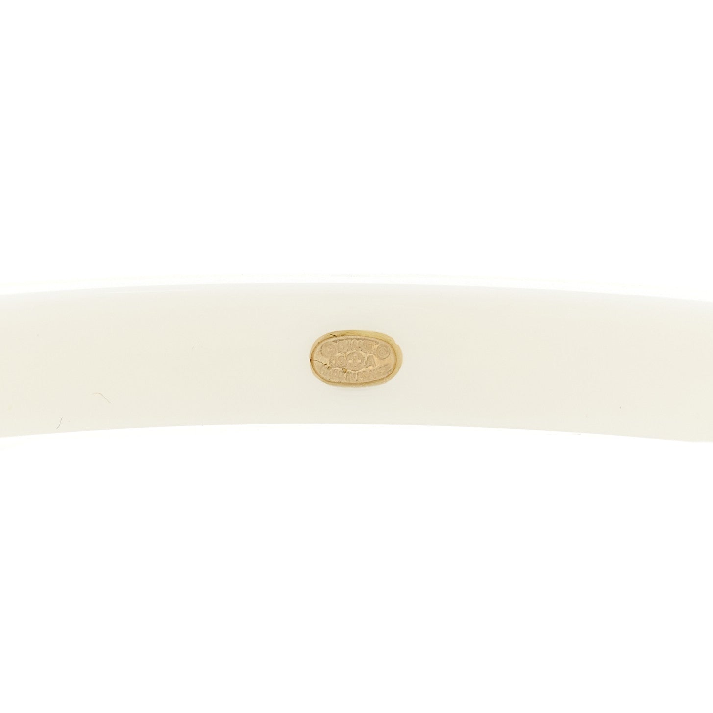 レジンパールカフ 透明ホワイト（カスタマイズ対応）